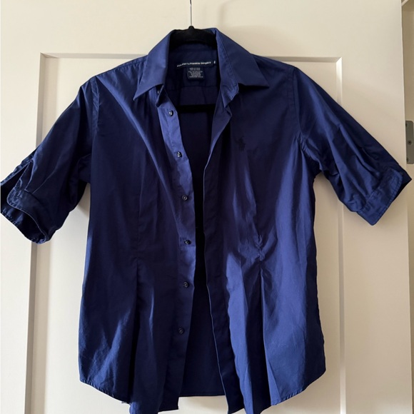 Ralph Lauren Tops - Ralph Lauren Deep Blue Casual Button Down Shirt